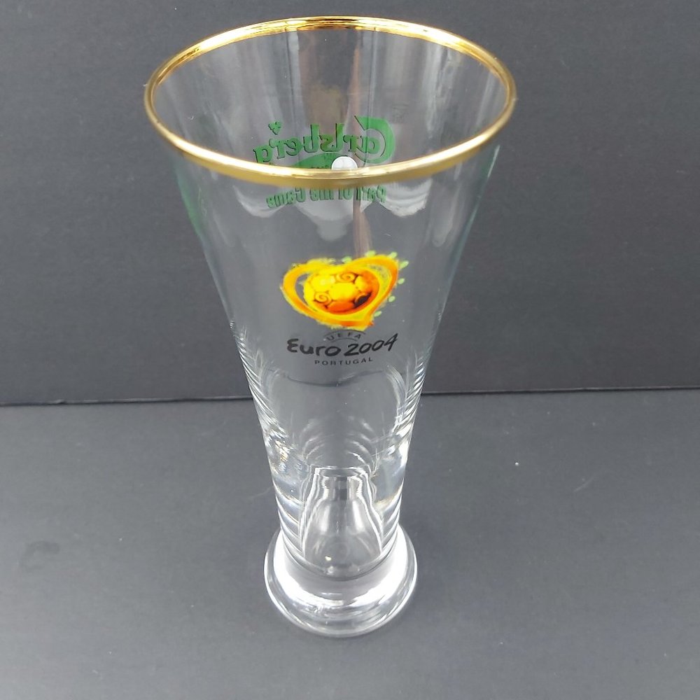 Carlsberg Part of the Game Football Soccer Portugal EUFA 2004 Beer Glass 25 cl